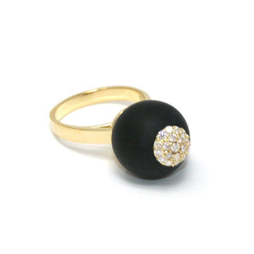One of a Kind Onyx Sphere Ring