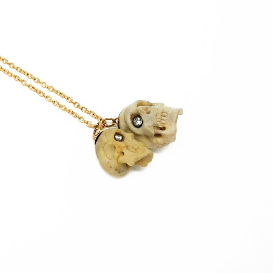 One of a Kind Skull Bone Necklace