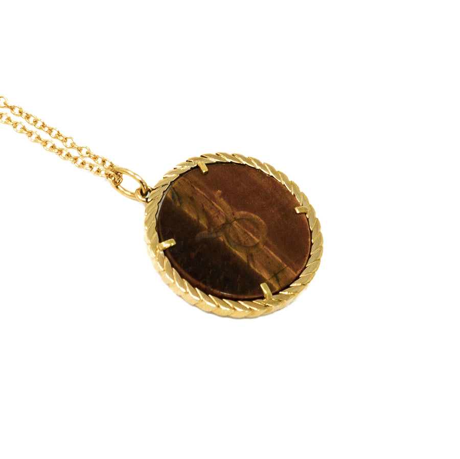 Cult Collection Zodiac Necklace - Tiger’s Eye